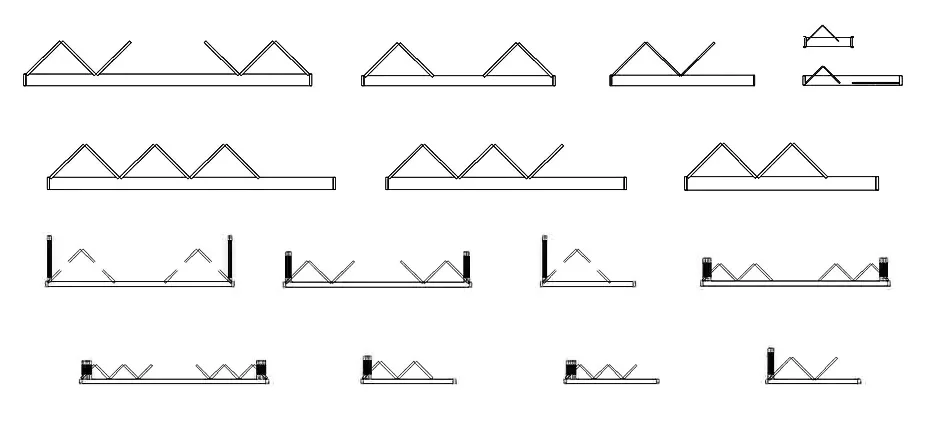 Folding Door CAD Blocks – Free DWG 2D Plan and Elevation